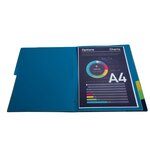 Trieur Polypropylène 3 Rabats Forever 8 Compartiments - Bleu - X 5 - Exacompta