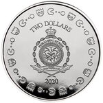 Pièce de monnaie 2 Dollars Niue 2020 1 once argent BE – PAC-MAN