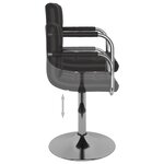vidaXL Chaise de salle à manger Noir Similicuir