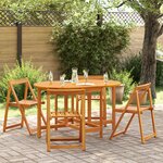 Table de jardin pliable papillon vidaXL 110x60x72 cm en bois d'acacia costaud