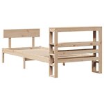 vidaXL Cadre de lit sans matelas 90x200 cm bois de pin massif