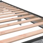 vidaXL Cadre de lit sonoma gris 90x200 cm bois d'ingénierie et métal