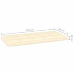 vidaXL Salon de jardin 2 Pièces avec coussins bois de pin imprégné