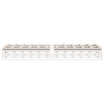 vidaXL Cadre de lit sans matelas blanc 90x190 cm bois de pin massif