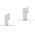 vidaXL Kit mini de porte d'armoire coulissante Acier au carbone 122 cm