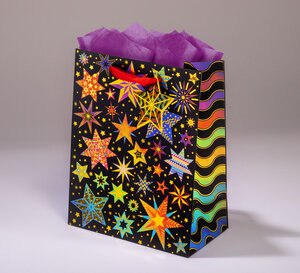 Sac cadeau Starlight MMpmL 17,5 x H 23 étoile
