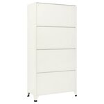 vidaXL Armoire à casiers Gris et bleu 90x45x180 cm Acier