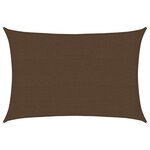 vidaXL Voile d'ombrage 160 g/m² Marron 2 5x4 m PEHD