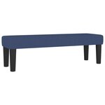 vidaXL Sommier à lattes de lit avec matelas Bleu 180x200 cm Tissu