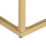 vidaXL Table console Doré 90 x 30 x 75 cm Bois de manguier massif