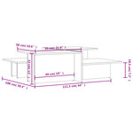 vidaXL Tables basses 2 Pièces blanc bois d'ingénierie