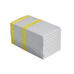 Bloc Vendeur À Bande Couleur 100 Feuillets Double Numérotage - Format 6  6x13 5 Cm - Jaune - X 50 - Exacompta