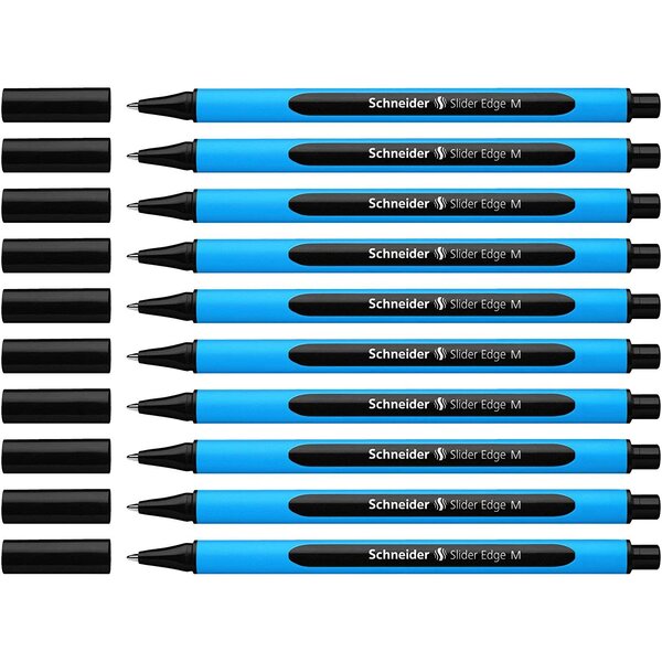 Stylo à bille Slider Edge Pointe Moyenne noir x 10 SCHNEIDER