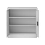 Armoire de bureau casier de bureau meuble de rangement pour salon bureau chambre atelier acier laqué 90 x 40 x 90 cm gris clair 03_0006321
