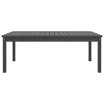 vidaXL Table de jardin gris 121x82 5x45 cm bois massif de pin