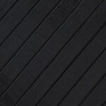 vidaXL Tapis rectangulaire noir 70x200 cm bambou