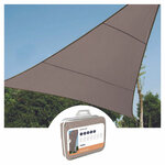 Perel Voile d'ombrage triangulaire 3 6 m Couleur taupe GSS3360TA