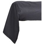 Taie de traversin - 45 x 185 cm uni - Fusain
