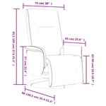 vidaXL Fauteuil inclinable de massage repose-pieds marron similicuir