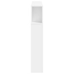 vidaXL Tête de lit à LED blanc 120x18 5x103 5 cm bois d'ingénierie