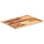 vidaXL Dessus de table Bois solide 25-27 mm 60x80 cm