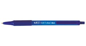 Stylo à bille rétractable Soft Feel Clic grip bleu BIC