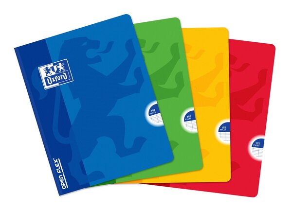 Cahier Broché OPENFLEX 17 x 22 cm 192 Pages 90g Séyès Polypro Coloris Aléatoire OXFORD