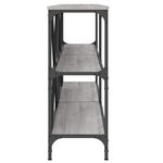 vidaXL Table console sonoma gris 180x30x75 cm bois d'ingénierie et fer