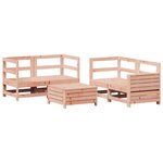 vidaXL Salon de jardin 5 Pièces bois massif sapin de douglas