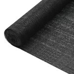 vidaXL Filet brise-vue Noir 1 2x25 m PEHD 75 g/m²
