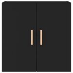 vidaXL Armoire murale Noir 60x30x60 cm Bois d'ingénierie