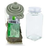 Flacon à épices poudreur + entonnoir + origan bio 18 g