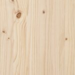 vidaXL Cadre de lit bois de pin massif 150x200 cm très grand