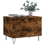 vidaXL Table basse Chêne fumé 60x44 5x45 cm Bois d'ingénierie