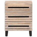 vidaXL Table de chevet 50x34x62 cm bois de manguier solide