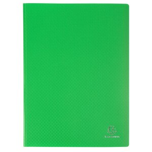 Protège-documents En Polypropylène 5/10e Opak Pochettes Cristal 100 Vues - A4 - Vert Clair - X 10 - Exacompta
