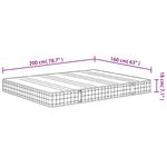vidaXL Matelas à ressorts bonnell moyen 160x200 cm