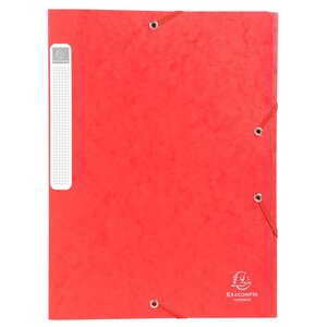 Boite De Classement Cartobox Dos 40mm Carte Lustrée - A4 - Rouge - Exacompta