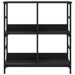 vidaXL Bibliothèque noir 78 5x33x82 cm bois d'ingénierie
