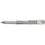 Stylo roller K230M Hybrid Gel Grip DX Métallic 1 mm Blanc x 12 PENTEL