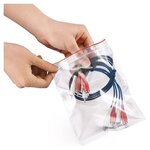 Sachet plastique zip transparent 60 microns raja 20x30 cm (lot de 1000)