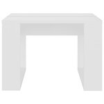 vidaXL Table d'appoint Blanc 50x50x35 cm Bois d’ingénierie