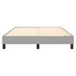 vidaXL Cadre de lit Gris clair 140x190 cm Tissu