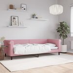 vidaXL Lit de repos rose 80x200 cm velours