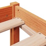 vidaXL Cadre de lit avec tête de lit cire marron 75x190 cm bois de pin