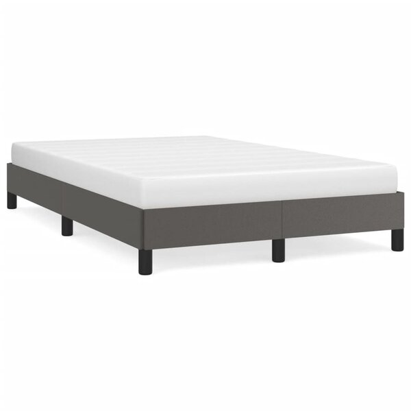 vidaXL Cadre de lit Gris 120x200 cm Similicuir