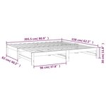 vidaXL Lit coulissant Blanc 2x(80x200) cm Bois de pin massif
