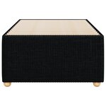 vidaXL Cadre de lit noir simple tissu