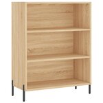 vidaXL Armoire à étagères chêne sonoma 69 5x32 5x90 cm bois ingénierie