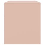 vidaXL Meuble TV rose 67x39x44 cm acier